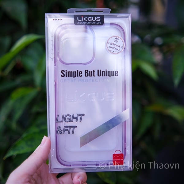 Ốp Likgus viền màu trong suốt