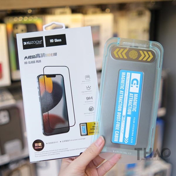 Cường lực Kuzoom CNT khung tự dán