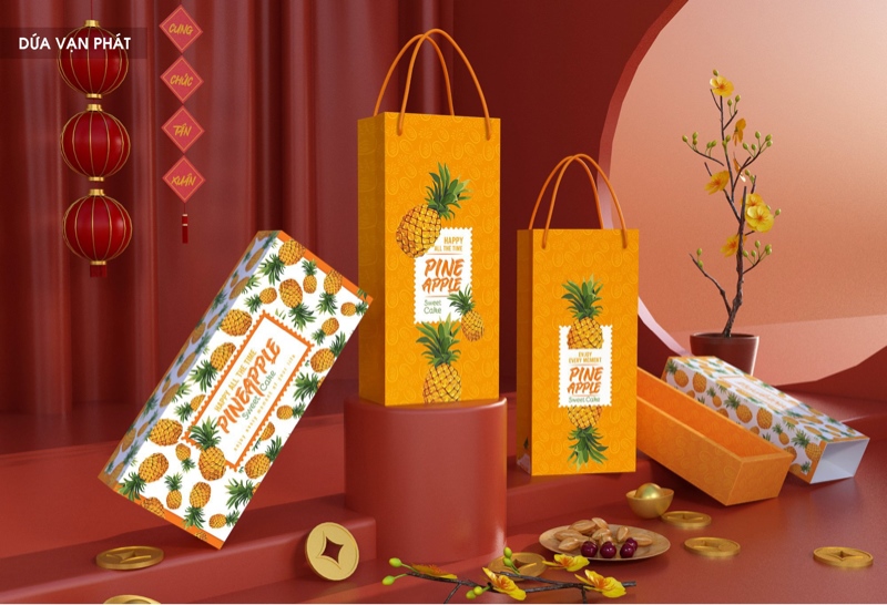 Hộp Bánh dứa Vạn Phát