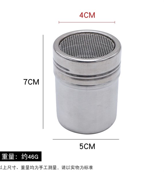 Hũ rắc bột cacao, trà xanh nhỏ 7x5cm