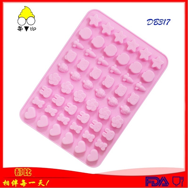 Khuôn silicon 54 gấu thỏ sao