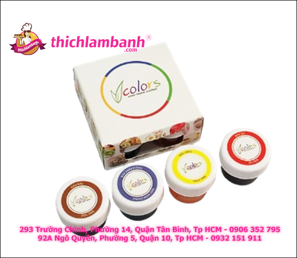 Hộp Vcolors 4 Màu dạng gel