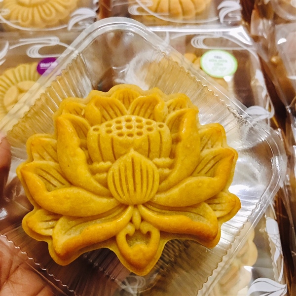 Khuôn LX trung thu Đài sen nở xòe 1 mặt 150g