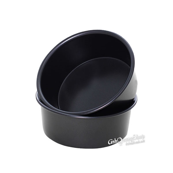 Khuôn tròn đúc ĐEN ĐÁY LIỀN 20cm / 8 inc