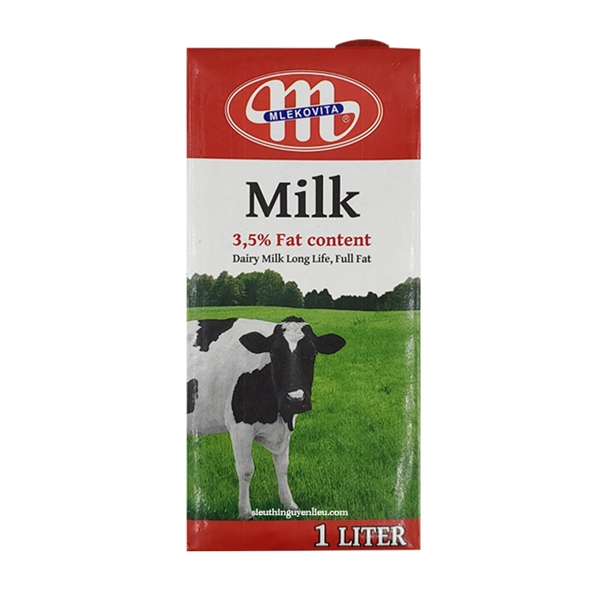 Mlekovita Sữa Balan nguyên kem (3.5% béo) 1L