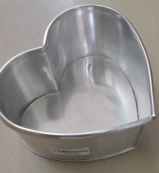Khuôn tim đáy rời - 10 cm