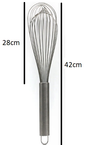 Phới lồng đánh trứng dày số 16 inox 40cm