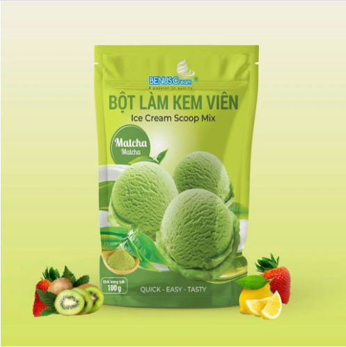 Bột làm kem MATCHA BENUS 100G