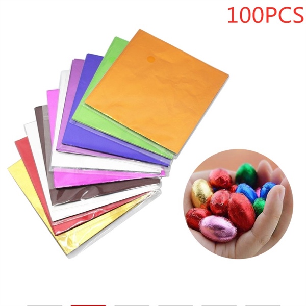 Giấy bạc gói chocola 10x10cm (100 tờ)