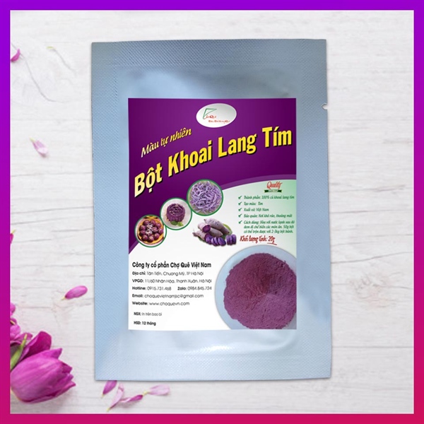 Bột tự nhiên Khoai lang tím 20G
