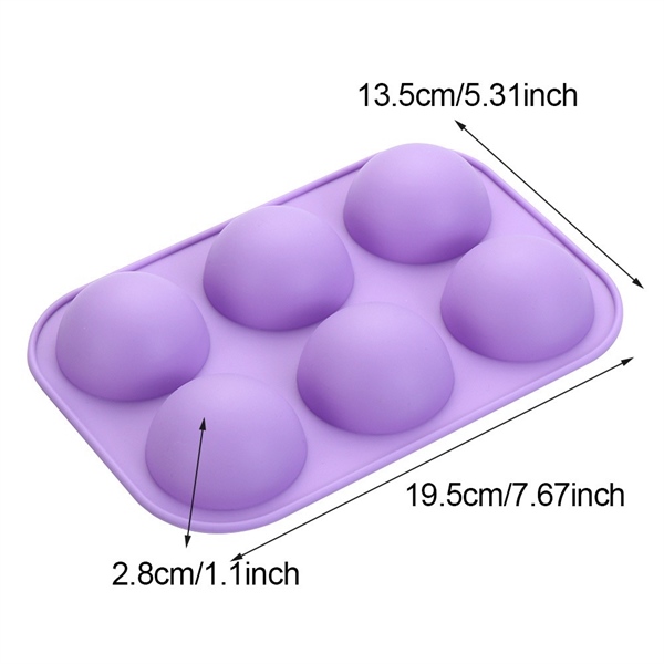 Khuôn silicon 6 bán nguyệt nhỏ
