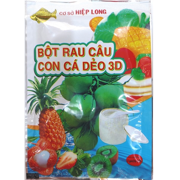 Bột rau cau cá dẻo Hiệp Long (Hộp 12 gói)