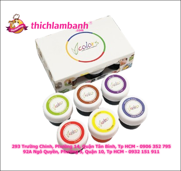 Hộp Vcolors 6 Màu dạng gel
