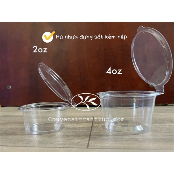 Hũ PET nắp liền KH 4oz (Cây 50c)
