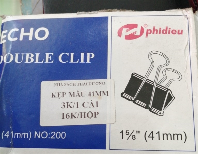 Kẹp đen 41mm(kẹp bướm)