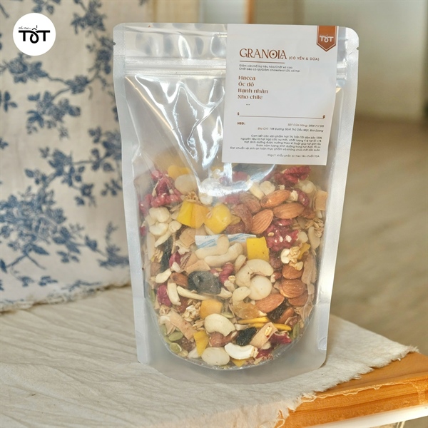 GRANOLA CÓ YẾN CÓ DỪA TÚI 500GR