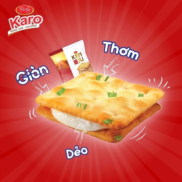 BÁNH GIÒN KEM DẺO KENJU 186G