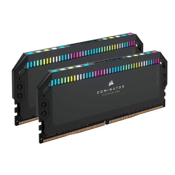 Kit RAM PC Corsair Dominator Platinum RGB 64GB (2x32GB) DDR5 5200MHz Black (CMT64GX5M2B5200C40)