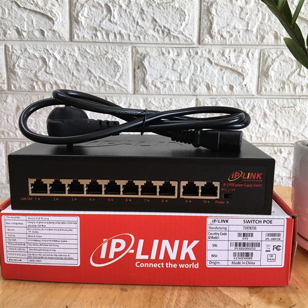 Switch PoE 8 Port IP-Link TPL-08POE