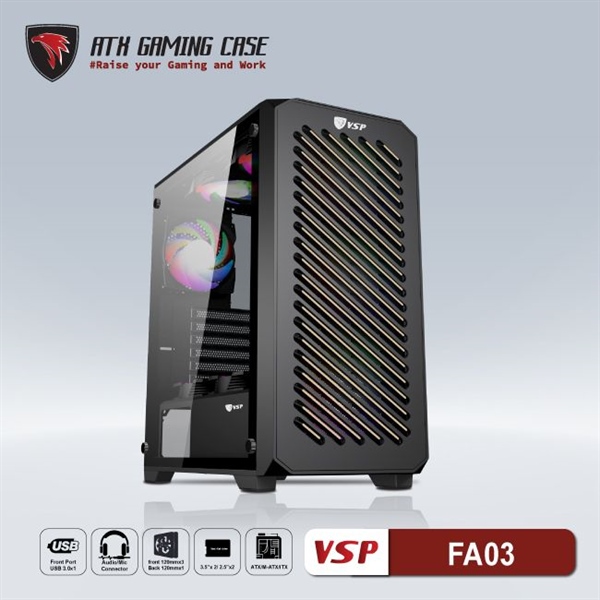 Case Gaming VSP Agrios FA03 (Black)