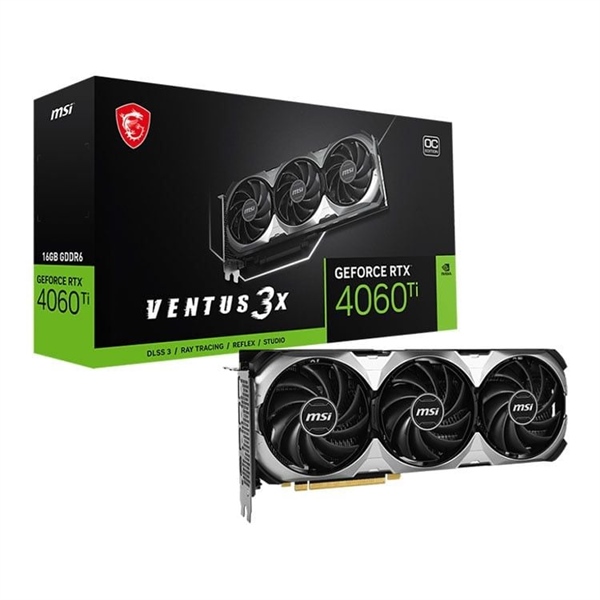 Card đồ họa VGA MSI GeForce RTX 4060 Ti VENTUS 3X 16GB OC