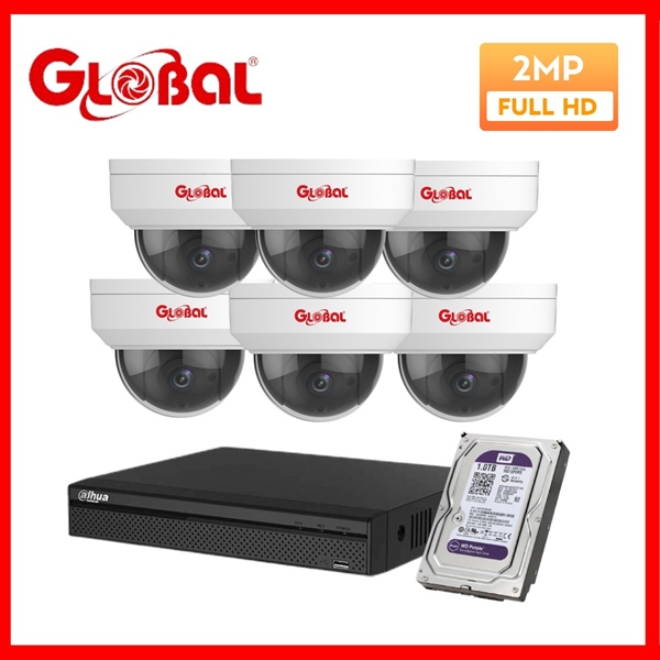 Combo 6 Camera IPC Global 2.0 Mpx
