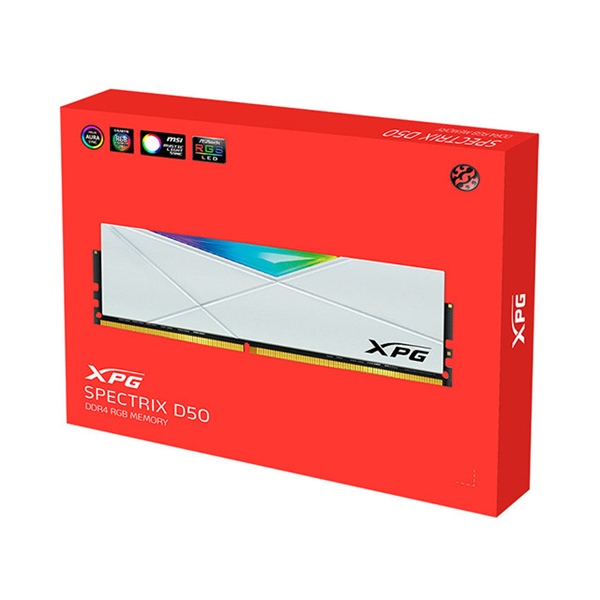 RAM PC DDR4 Adata XPG Spectrix D50 8GB 3200MHz White Led RGB
