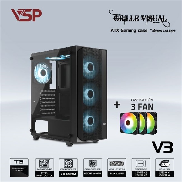 Case Gaming VSP V3 (Black)