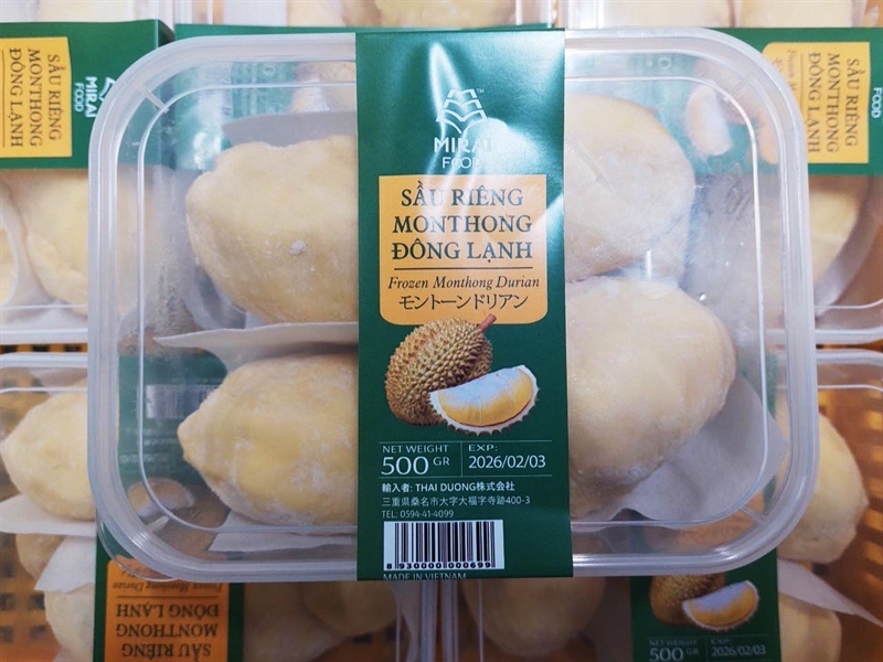 Sầu riêng đông lạnh 500g