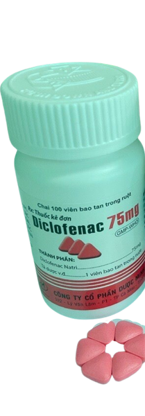 Diclofenac 75mg minh hải (c/100v)