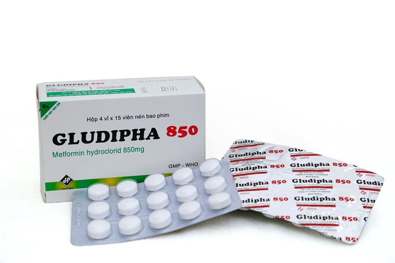 Gludipha 850mg vidipha (hộp/60 viên nén)
