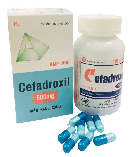 Cefadroxil 500mg capsules mebiphar (c/100v)