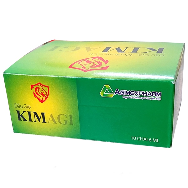 Dầu gió kimagi agimexpharm (hộp/10chai/6ml)