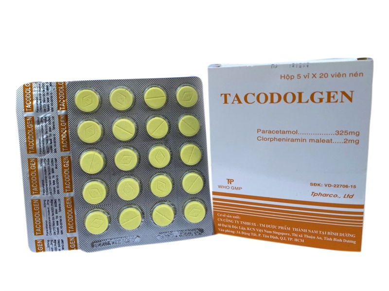 Tacodolgen thành nam (hộp/100 viên nén)