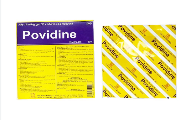 Gạc povidine 10cm x 10cm pharmedic (h/10m)