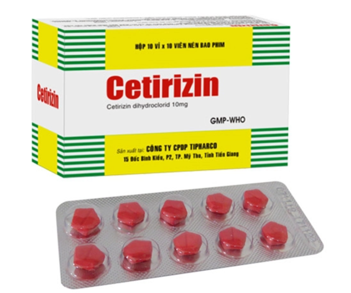 Cetirizin 10mg tipharco (h/100v)