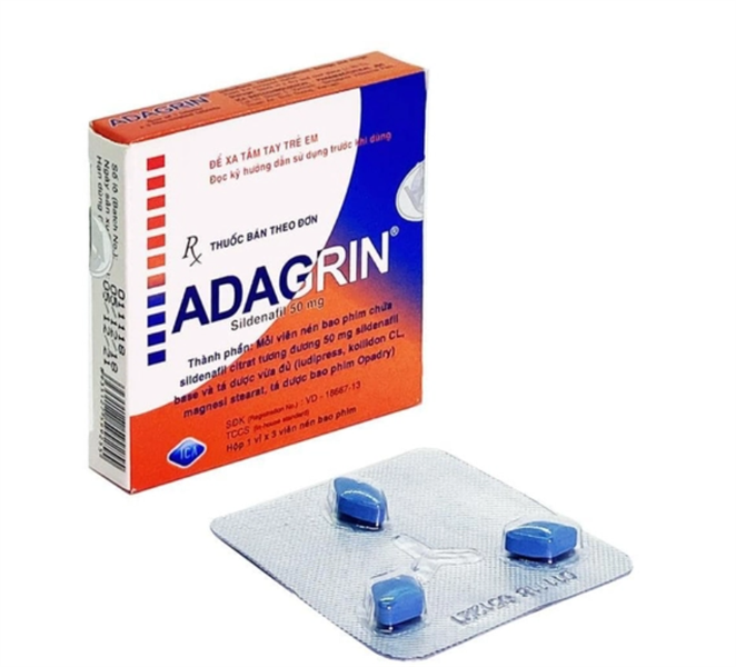 (date t8.2026) Adagrin sildenafil 50mg ica (h/3v)