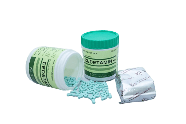 Cedetamin khapharco nắp xanh (c/500v nén 1 lớp) (xanh ngọc kx)