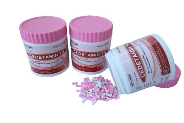 Cedetamin th khapharco hồng (c/500v nén 2 lớp)