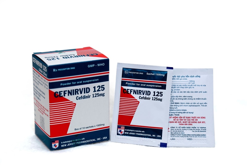 Cefnirvid cefdinir 125mg vidipha (h/10g)