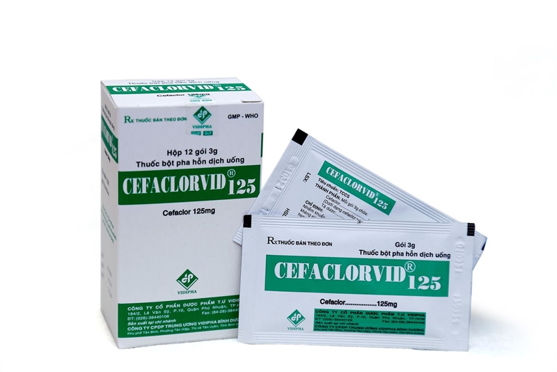 Cefaclorvid cefaclor 125mg vidipha (h/12g)