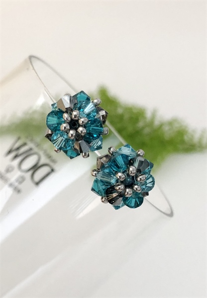 Hoa tai pha lê nón Swarovski M4 hoa mai