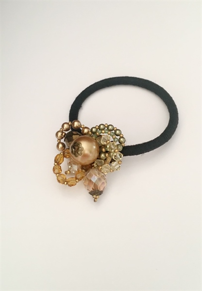 Cột tóc pha lê mix ngọc trai