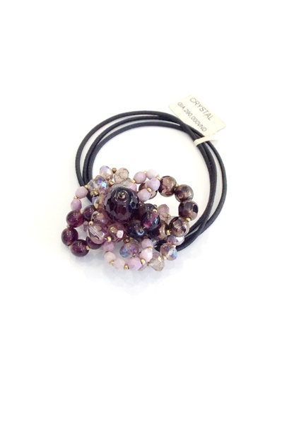 Cột tóc pha lê hình hoa nhiều tầng