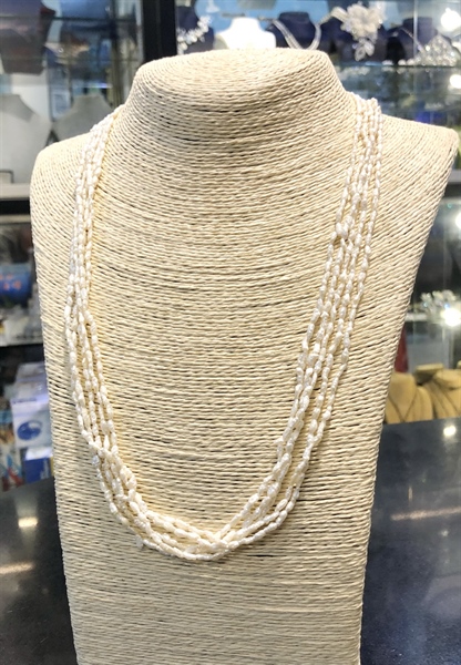 Vòng cổ ngọc trai nước mặn - 6 dây