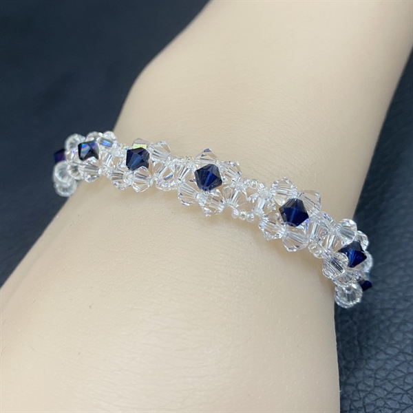 Vòng tay pha lê 5328M4 kết bông