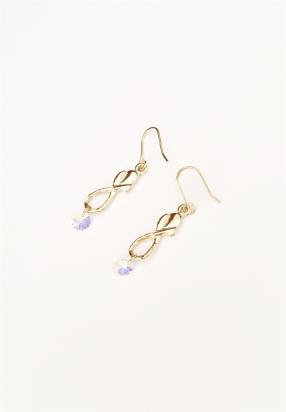 Hoa tai pha lê Swarovski charm