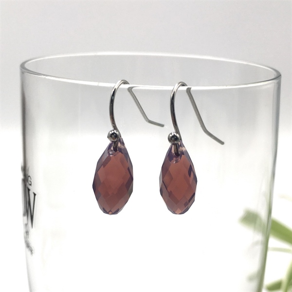 Hoa tai pha lê 6010M(13x6,5)