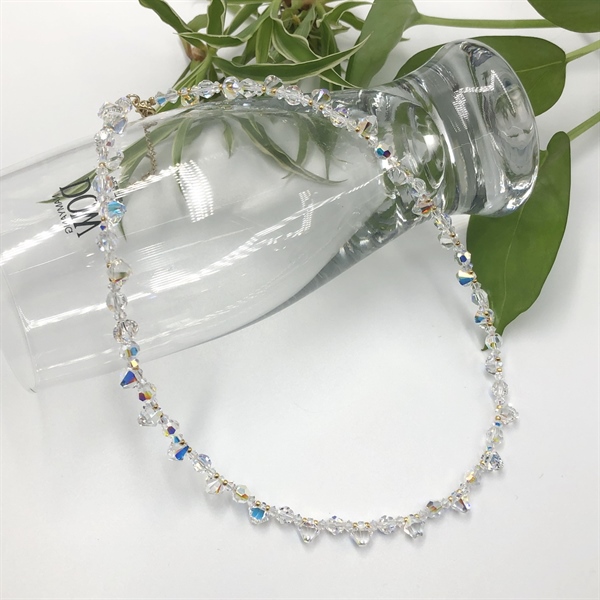 Vòng cổ pha lê 6328M6 mix 5000M5 và 5328M3