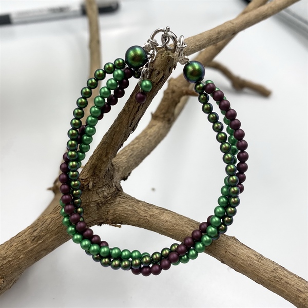 Vòng tay ngọc trai Swa 5810M3 mix màu xoắn 3 vòng